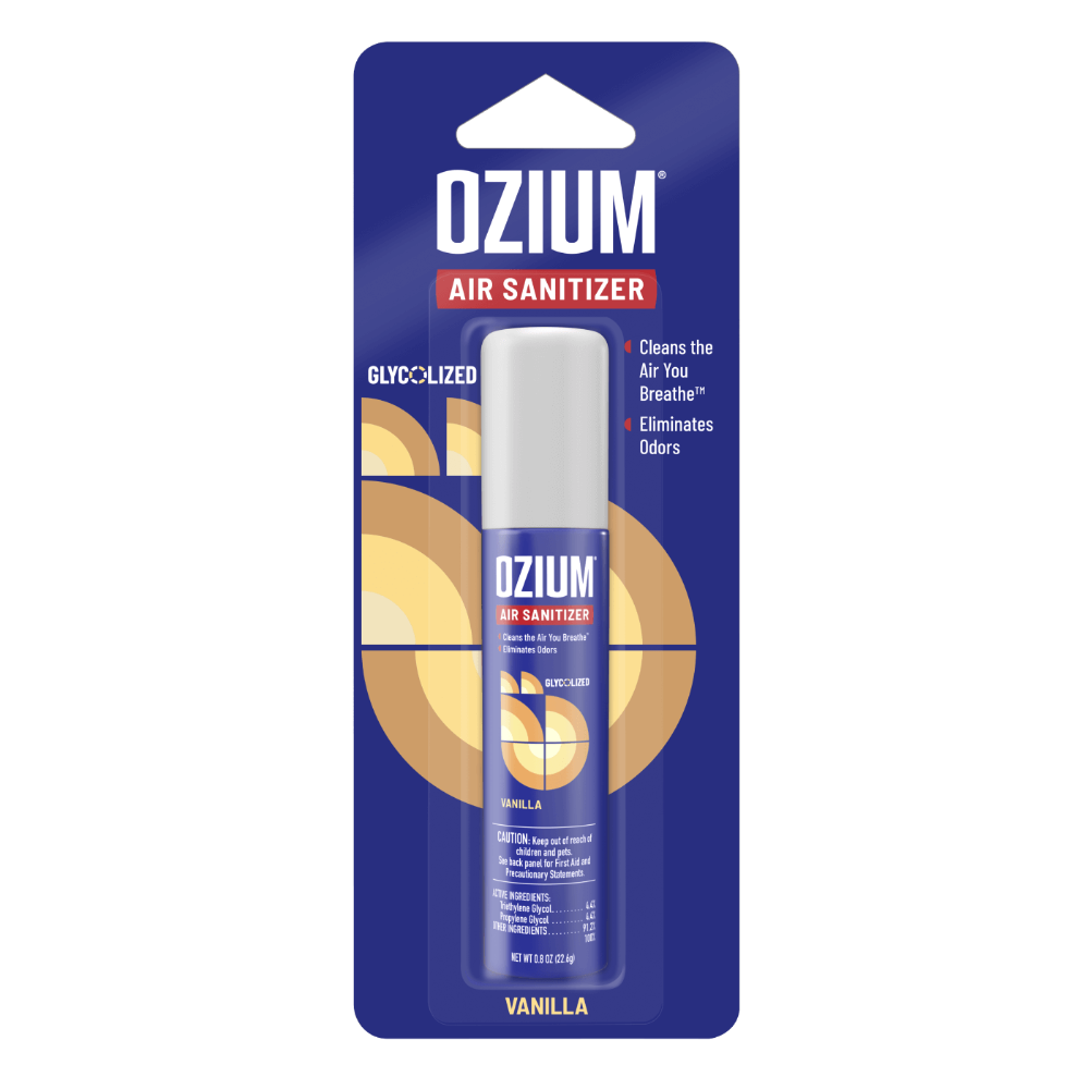 Ozium Air Sanitizer 0.8 oz Odor Eliminator Spray Vanilla