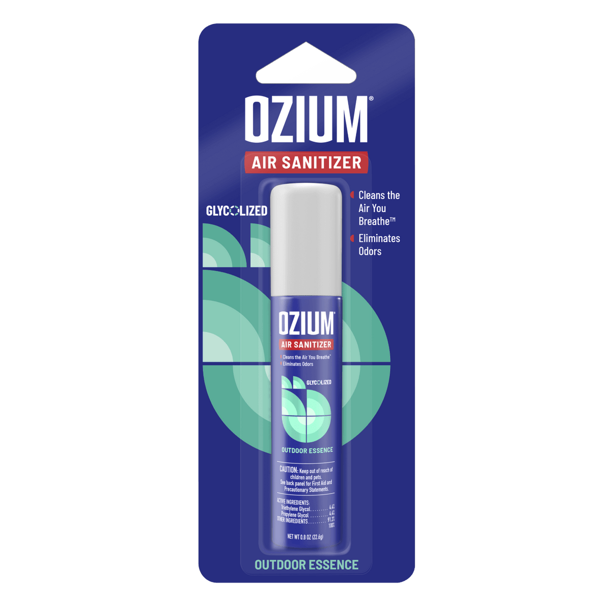 Ozium Air Sanitizer 0.8 oz Odor Eliminator Spray Outdoor Essence