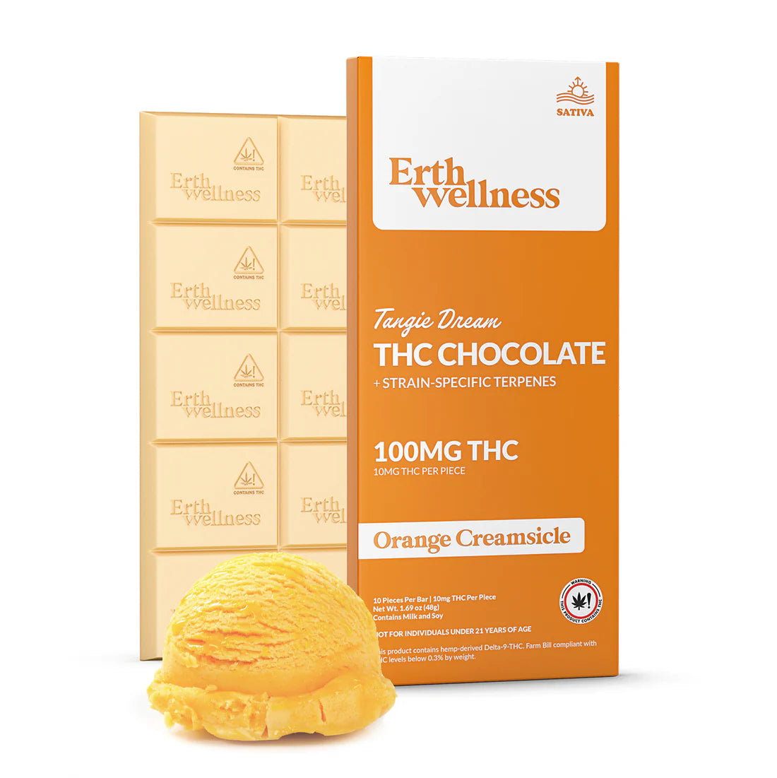 Erth Wellness THC Chocolate 100mg