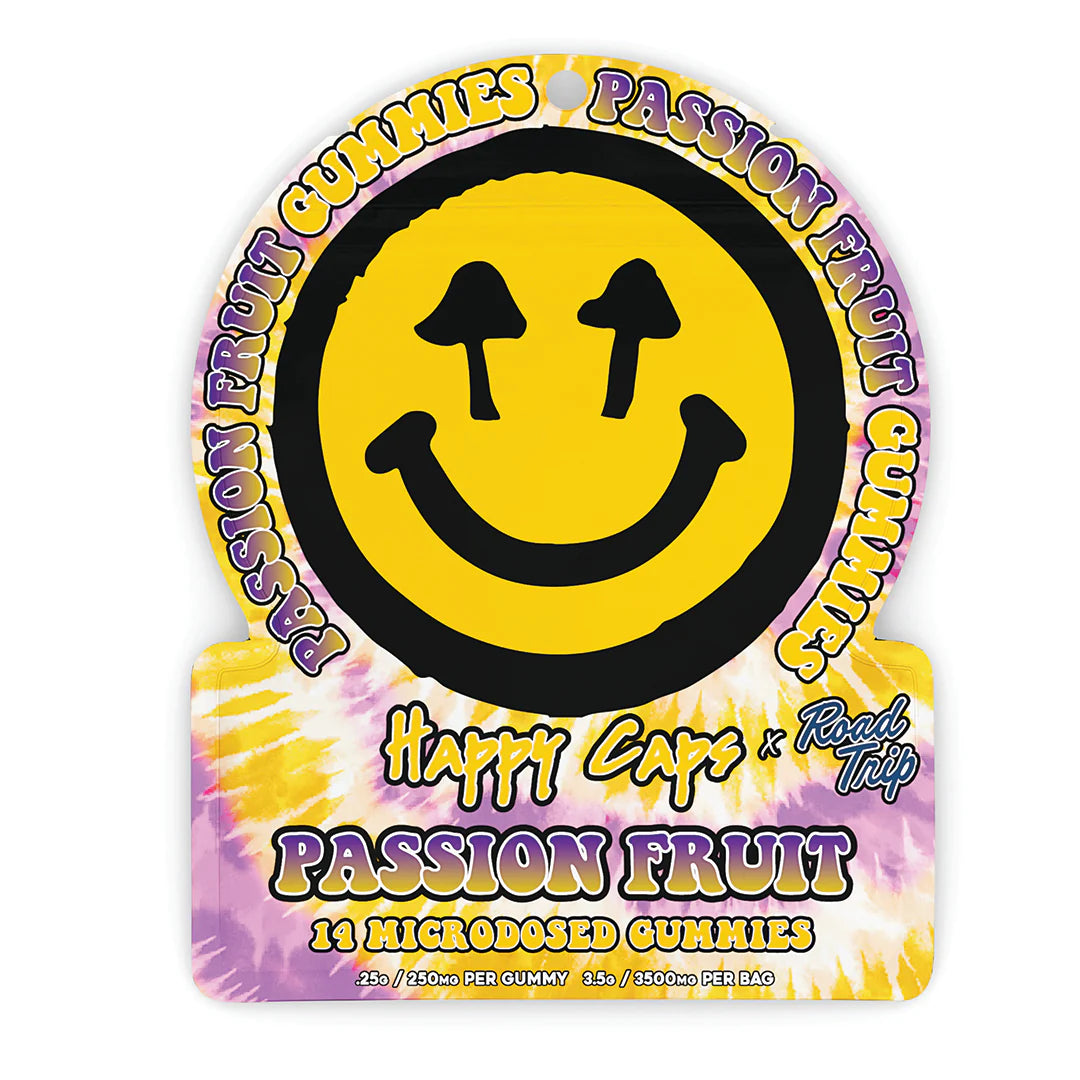 Happy Caps X Road Trip Microdose Mushroom Gummies — 14ct