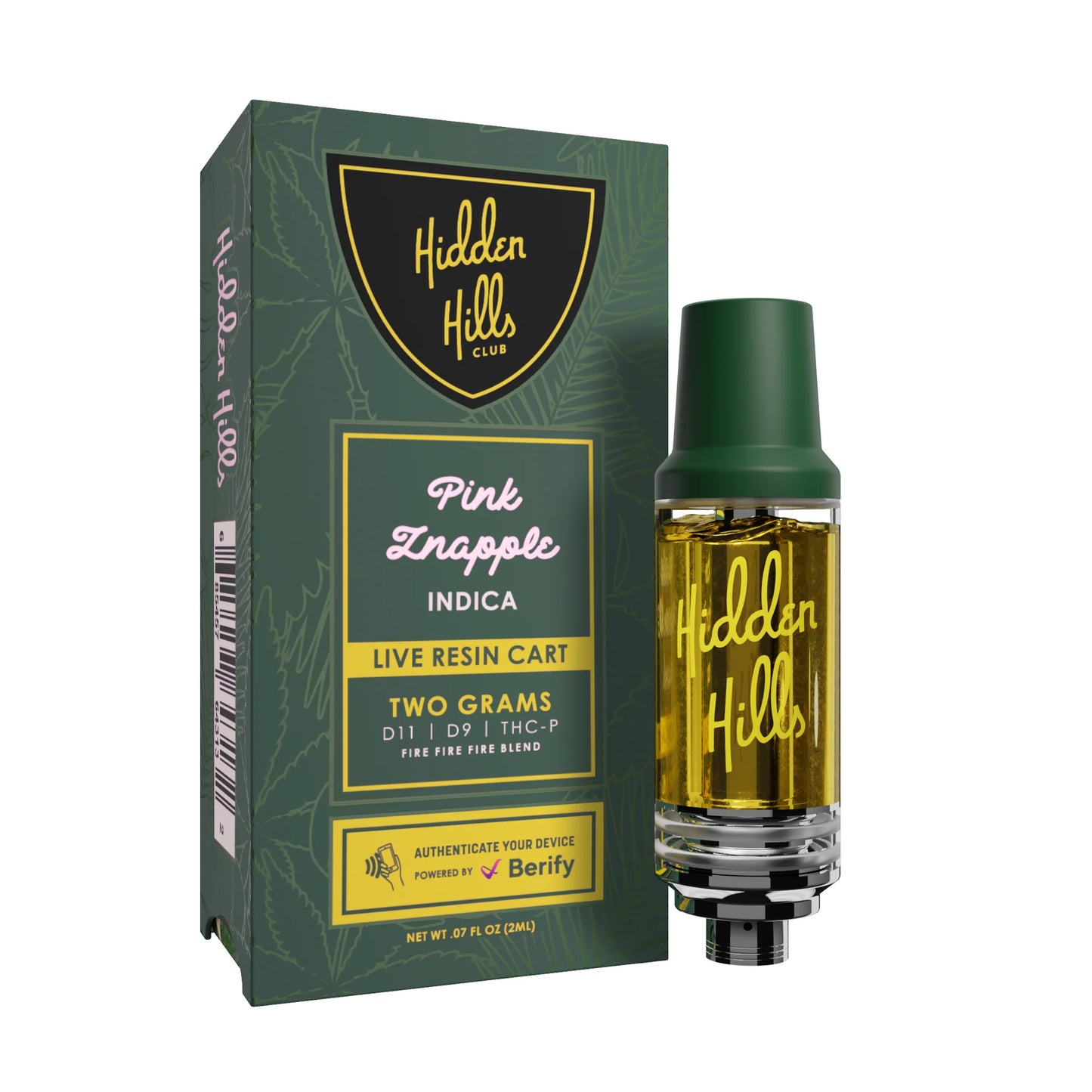 HIDDEN HILLS LIVE RESIN CARTRIDGE 2G