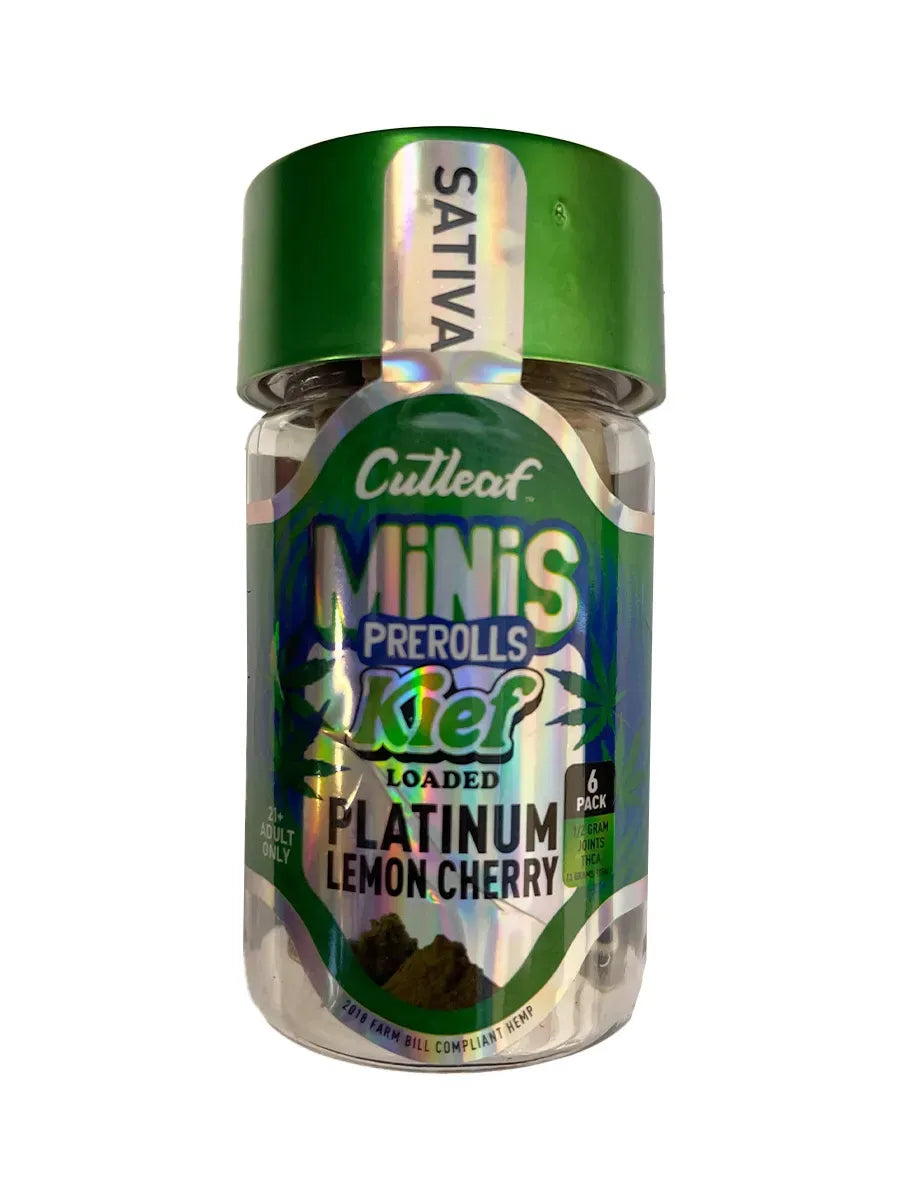 Cutleaf Mini Pre Rolls Kief Loaded 6ct