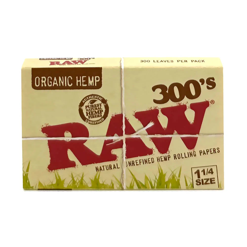 Raw - Organic Hemp - 1 1by4 - 300s Bloc - 40 Pieces Per Box