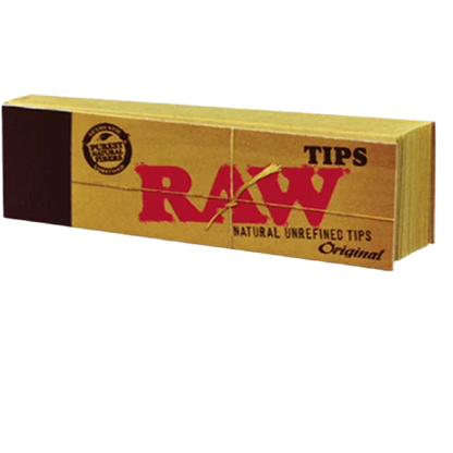 Raw Natural Unrefined Tips - 1 Book or Box of 50 Books