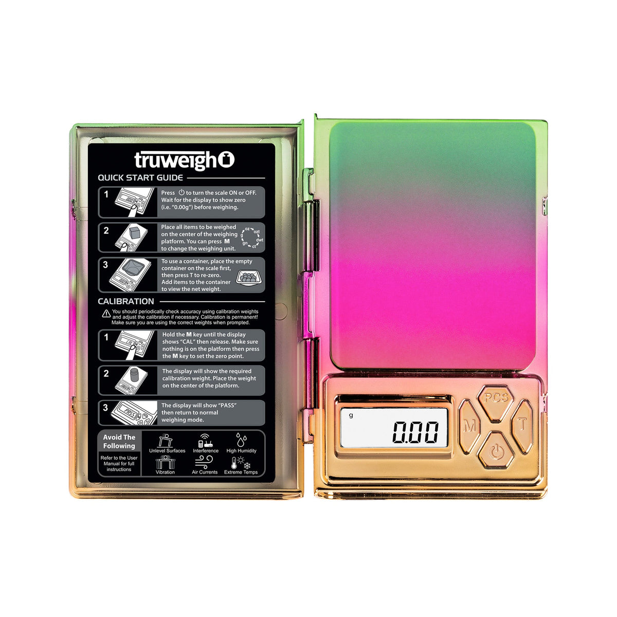 Truweigh Shine Digital Mini Scale 100g x 0.01g Rainbow