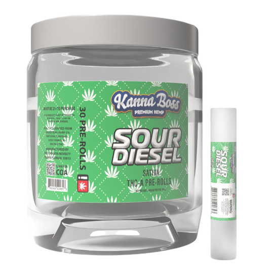KANNA BOSS SOUR DIESEL THC-A - 30 CT PRE-ROLL