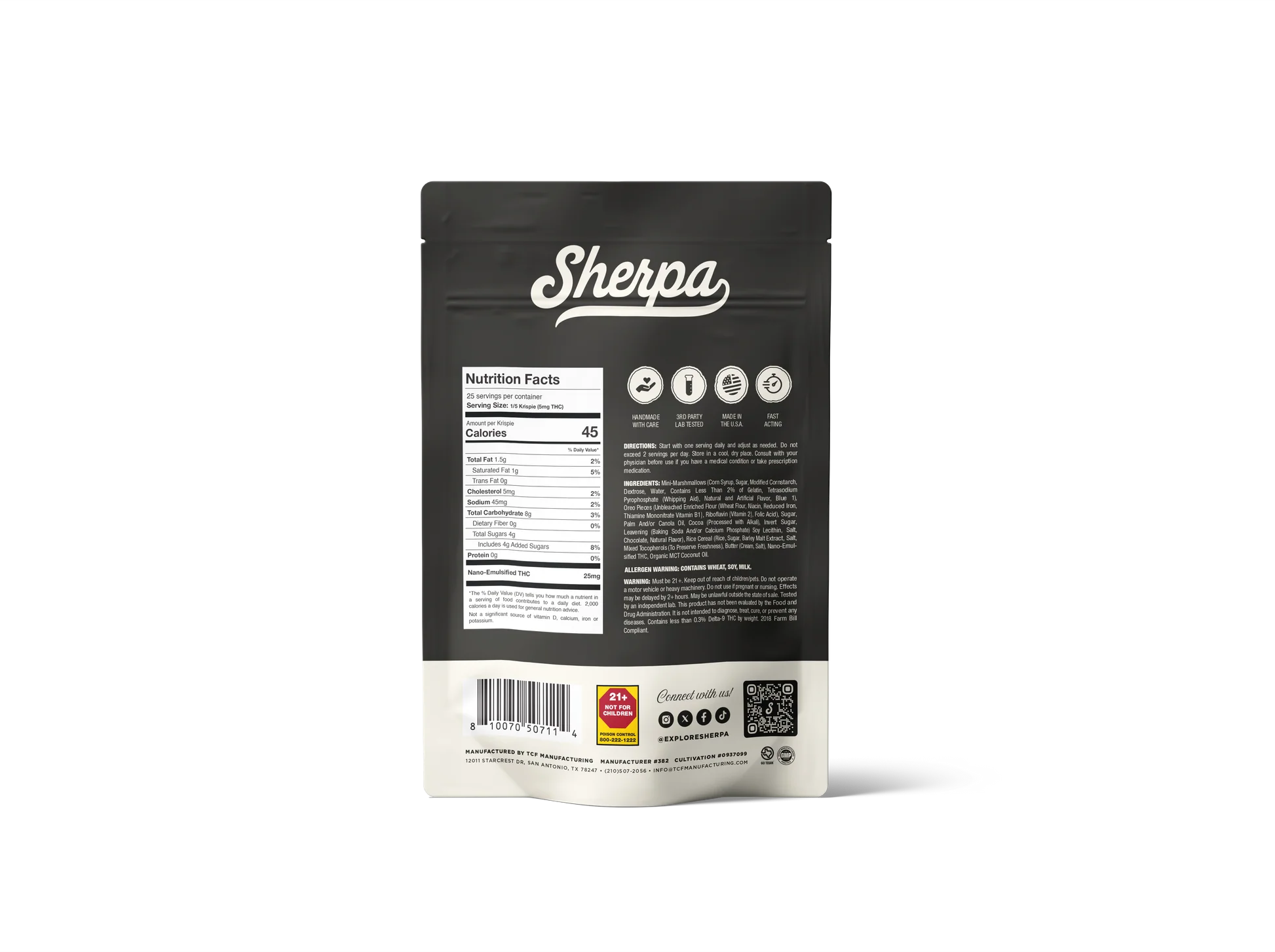 Sherpa Baked Krispies 25mg
