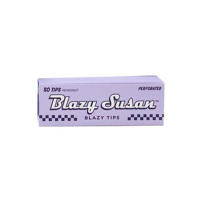 Blazy Susan - Pink/Purple Perforated Tips - 1 Booklet or 1 Box (50 Booklets)