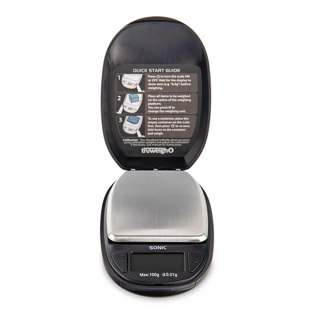 Truweigh Sonic Digital Scale 100g x 0.01g Black