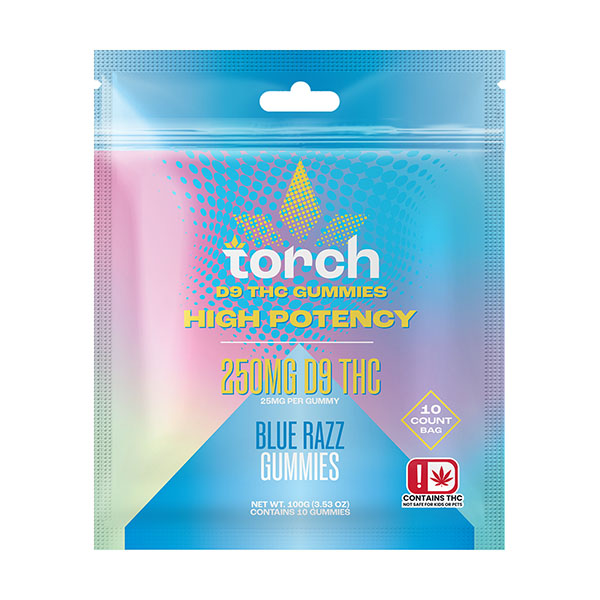 Torch High Potency D9 Gummies | (10ct) 250mg