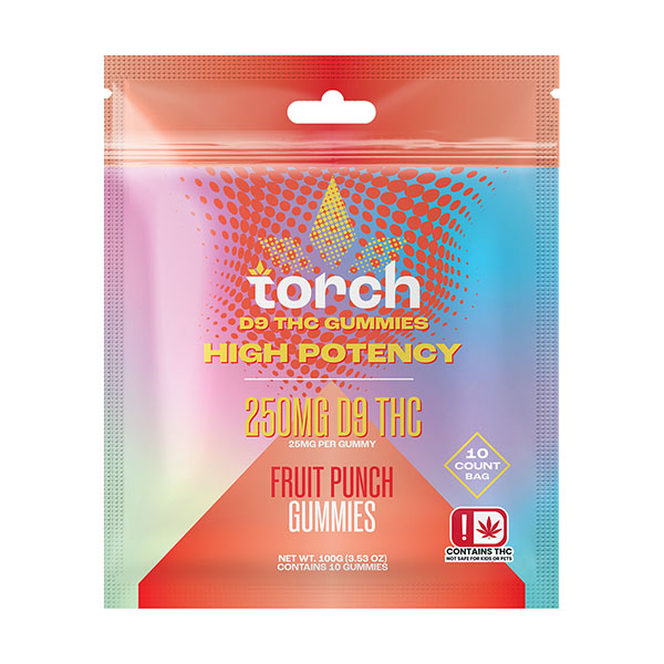 Torch High Potency D9 Gummies | (10ct) 250mg