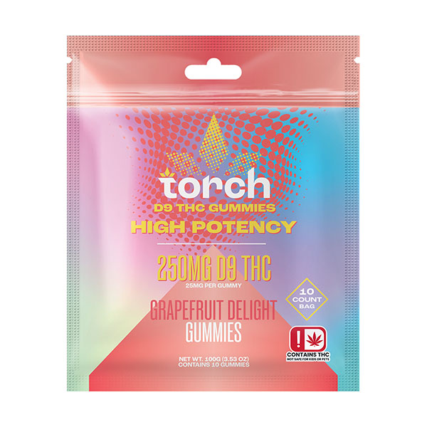 Torch High Potency D9 Gummies | (10ct) 250mg