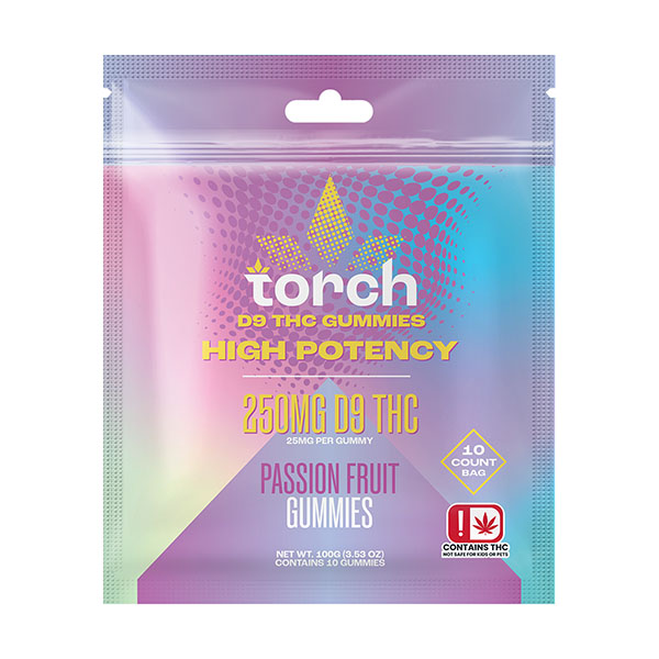 Torch High Potency D9 Gummies | (10ct) 250mg