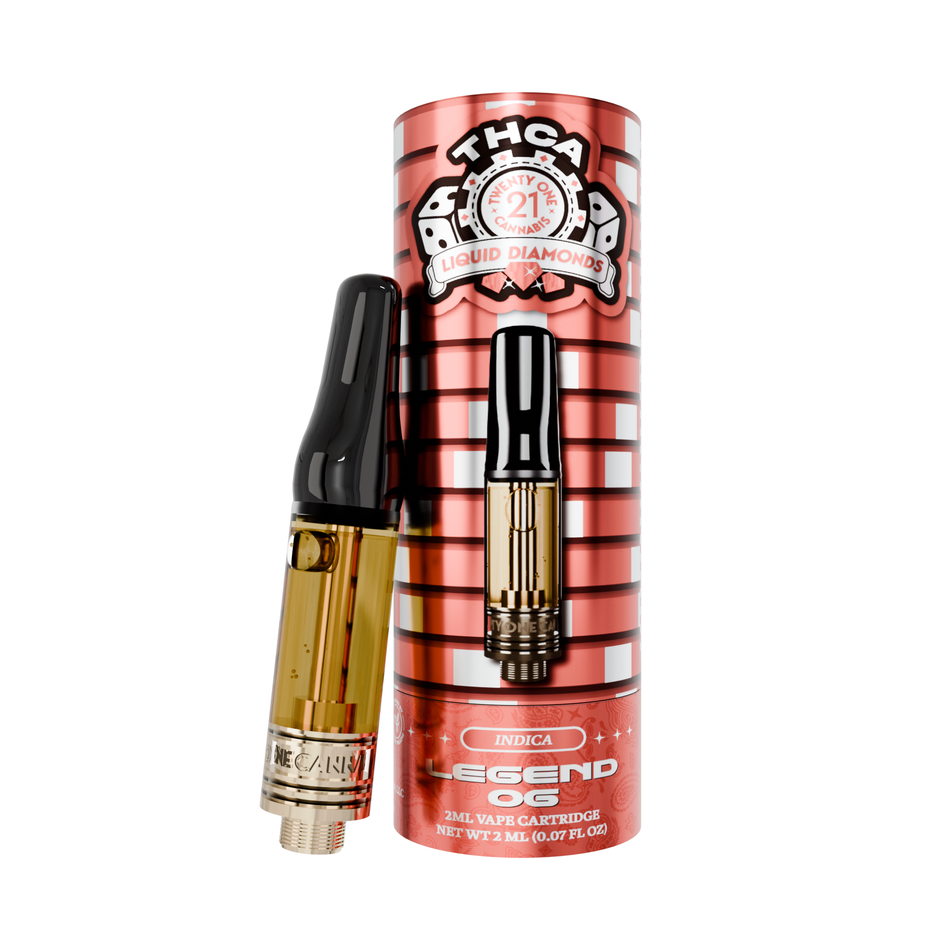 Twenty One Cannabis THCA Cartridge 2g