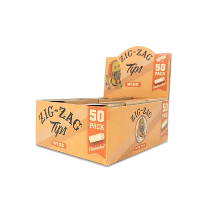 Zig Zag Tips Wide - 50 Tips/Booklet - 50 Packs Per Box