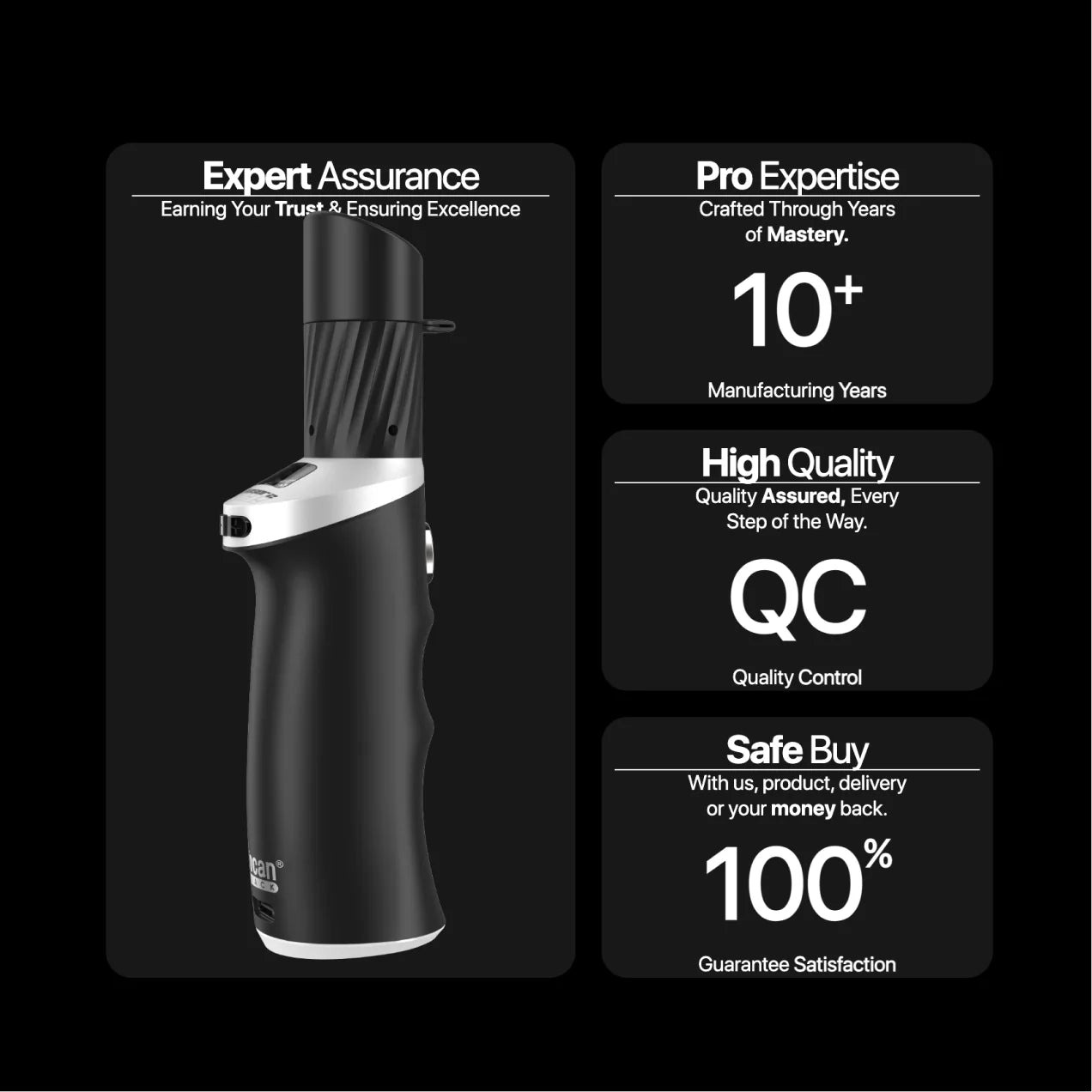 Yocan Black Phaser ACE 2 Concentrate Vaporizer