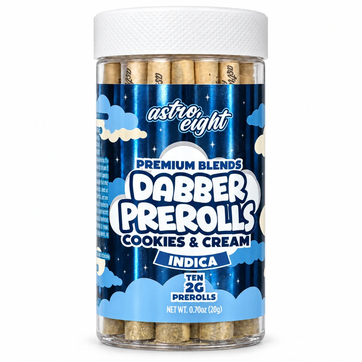 Astro Eight Dabber Prerolls 2g CBD Pre Rolls 10ct Jar