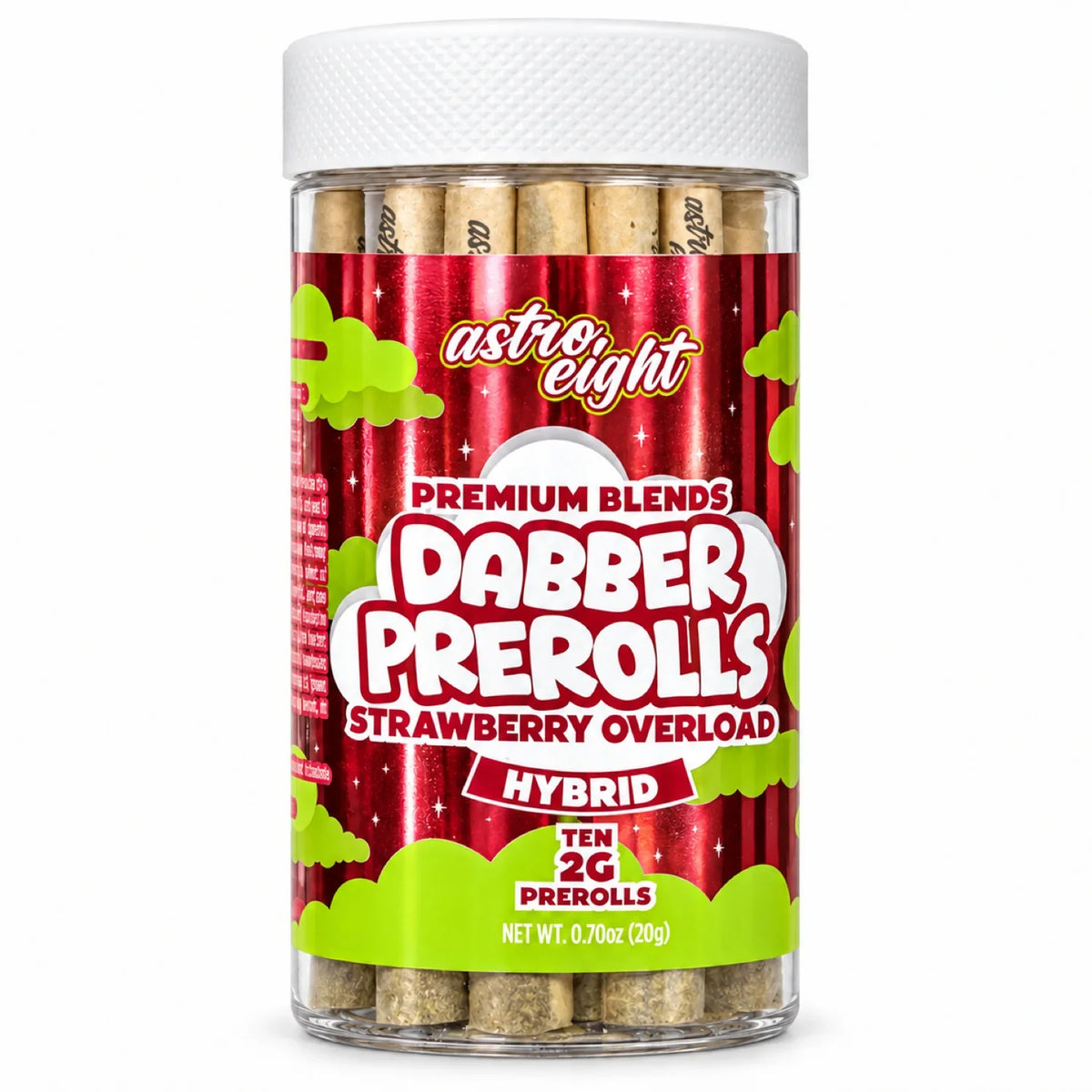 Astro Eight Dabber Prerolls 2g CBD Pre Rolls 10ct Jar
