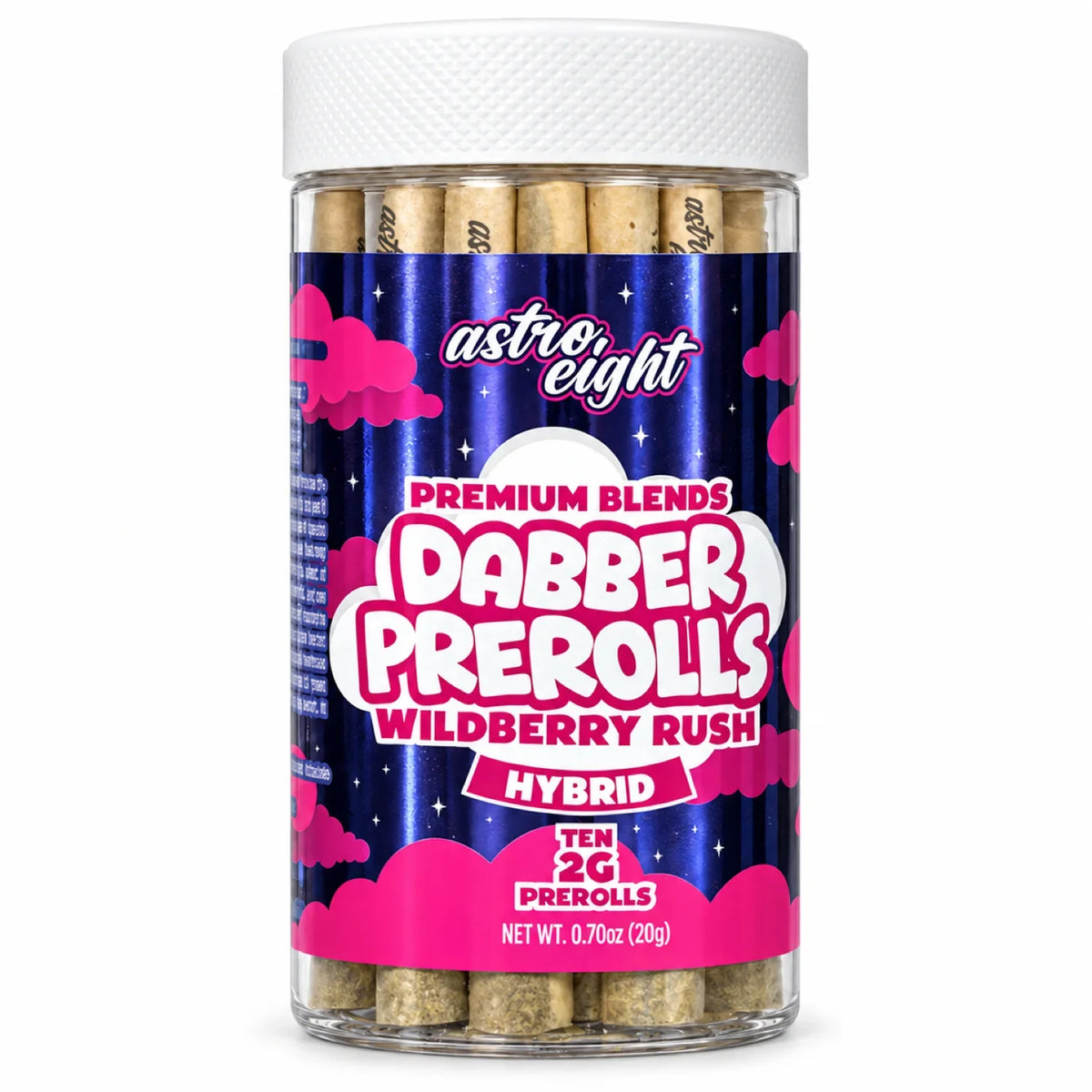 Astro Eight Dabber Prerolls 2g CBD Pre Rolls 10ct Jar
