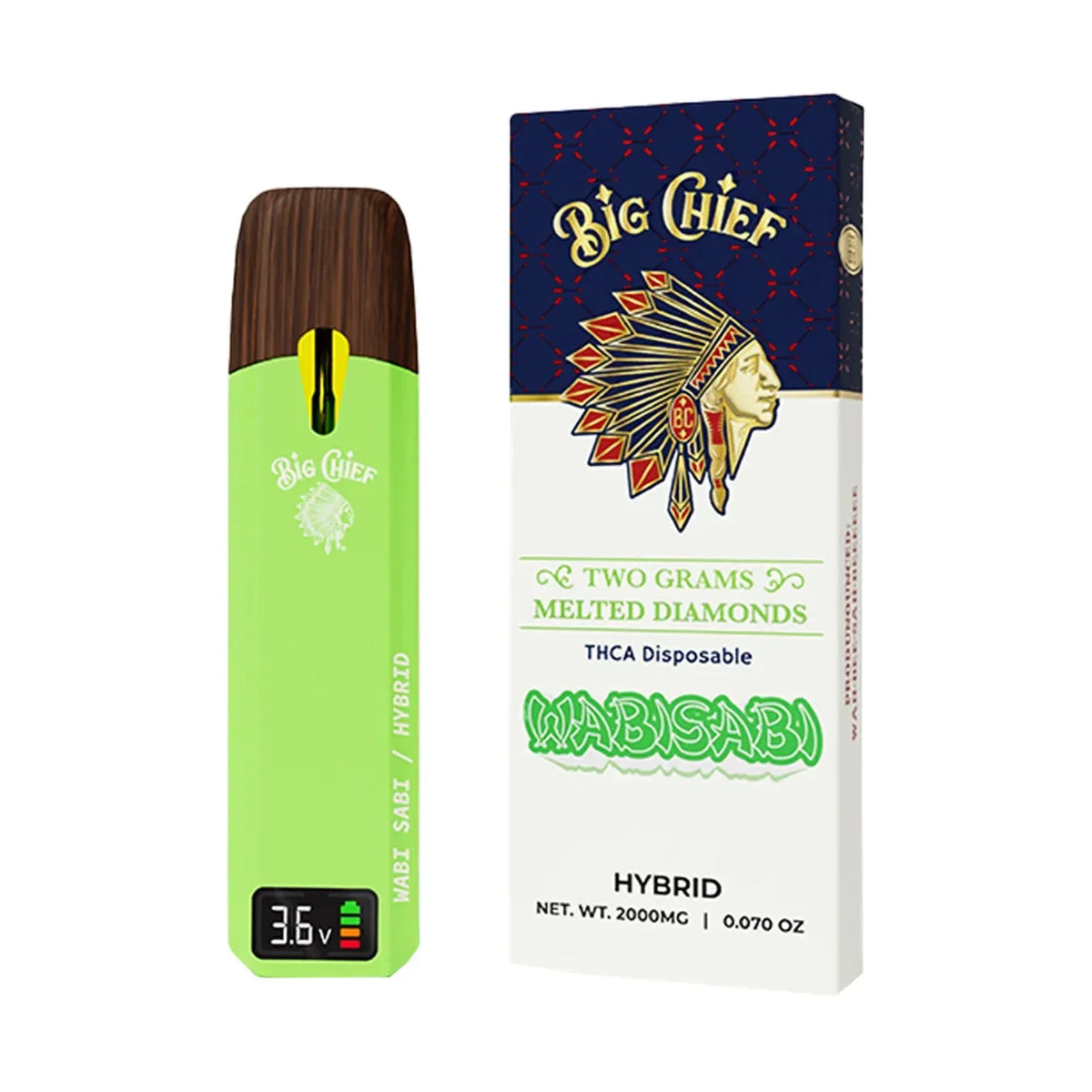 Big Chief THCa Melted Diamonds Disposable 2G