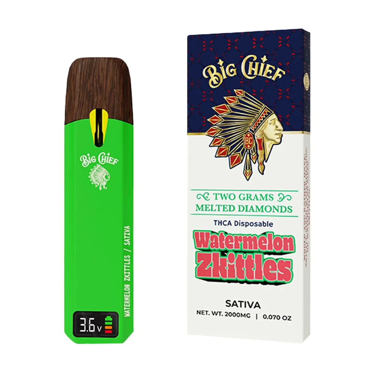 Big Chief THCa Melted Diamonds Disposable 2G
