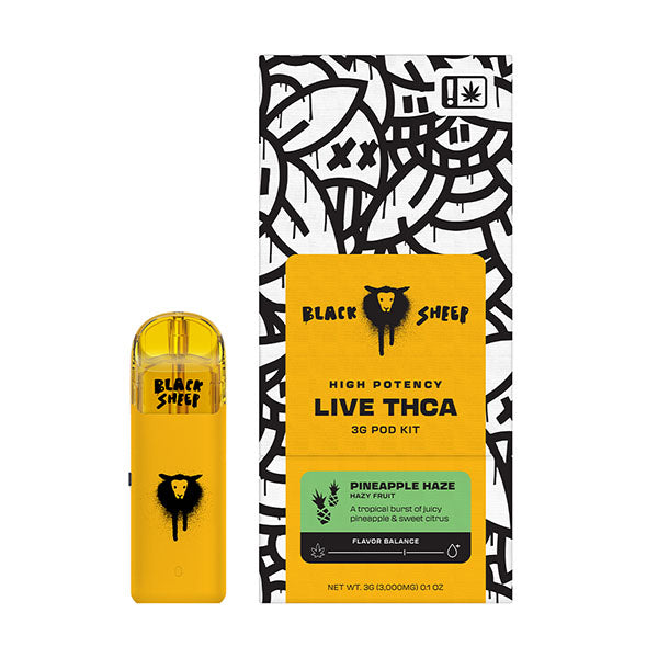 Black Sheep High Potency Live THCa Pod Starter Kit | 3g