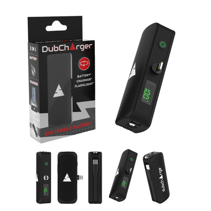 The DubCharger - Portable Charger / Flash Light / 510 Thread Battery