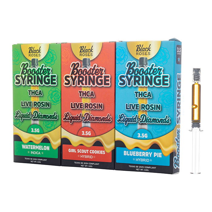 Black Roses THCA Live Rosin Booster Syringe 3.5G