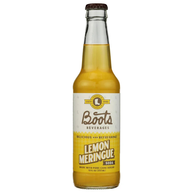 Boots Cane Sugar Soda (USA) – Cane Sugar Soda, 4 Flavors — lemon meringue