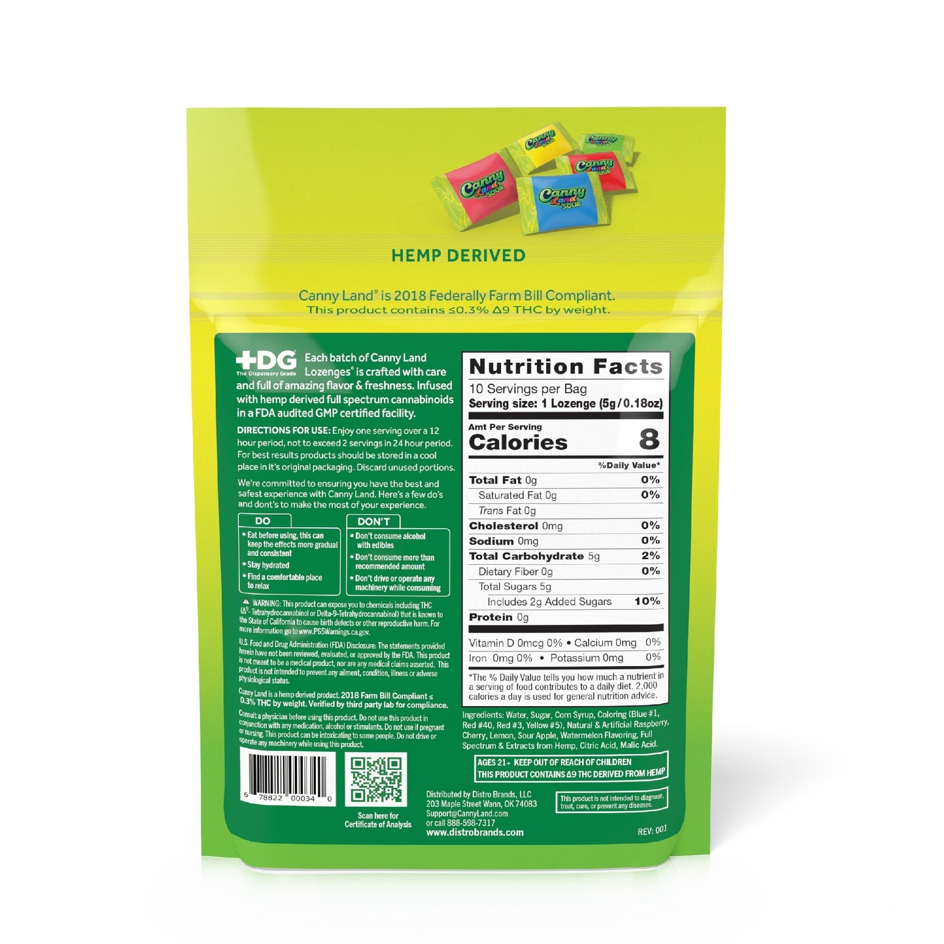 Canny Land THC Infused Lozenges - 10ct