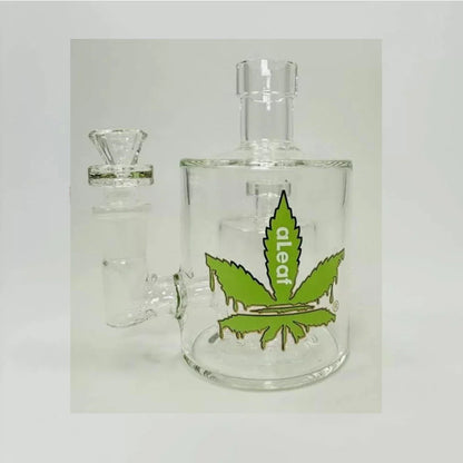 Aleaf Glass The Chubby 8 Inch Bubbler With Shower Perc