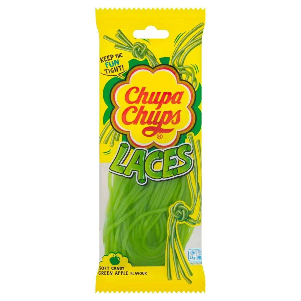 Chupa Chups Laces Green Apple (Spain) – Spanish Green Apple Laces
