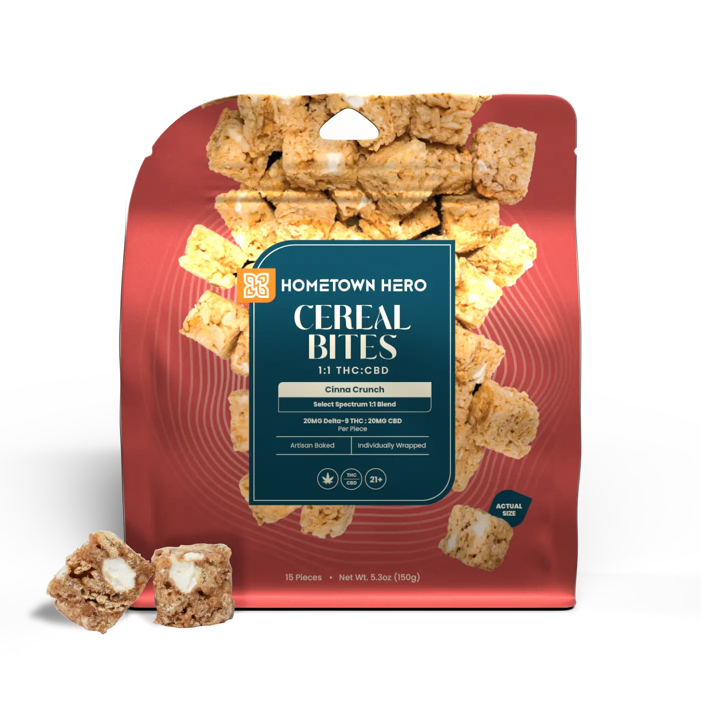 Hometown Hero Cereal Bites THC + CBD