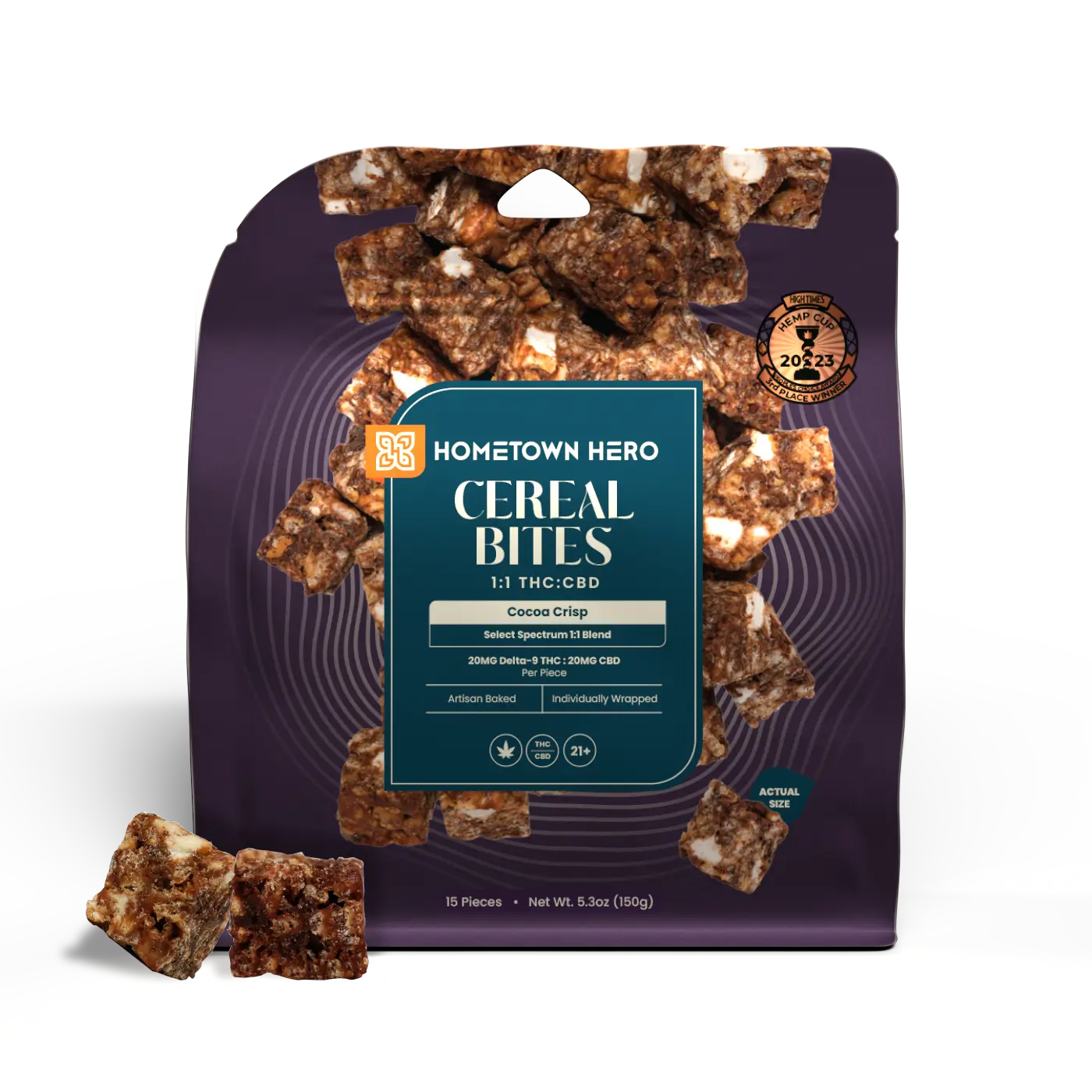 Hometown Hero Cereal Bites THC + CBD