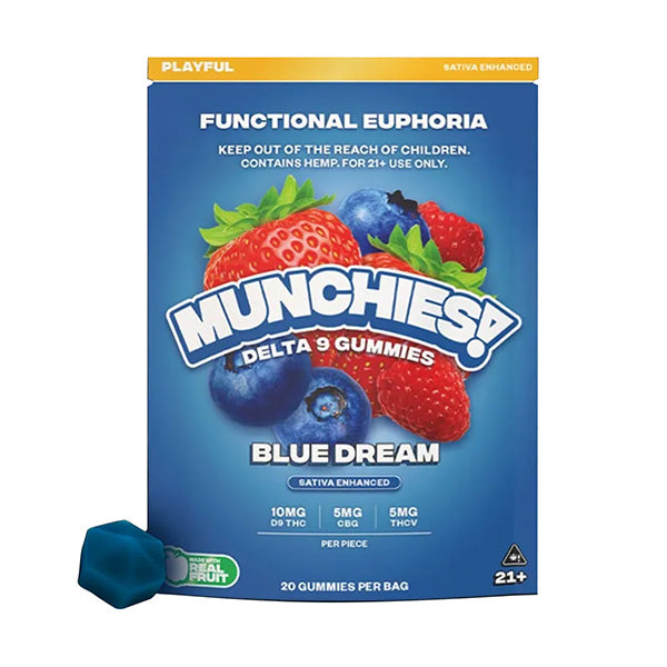 Delta Munchies Functional Euphoria Delta-9 Gummies | 20 Count