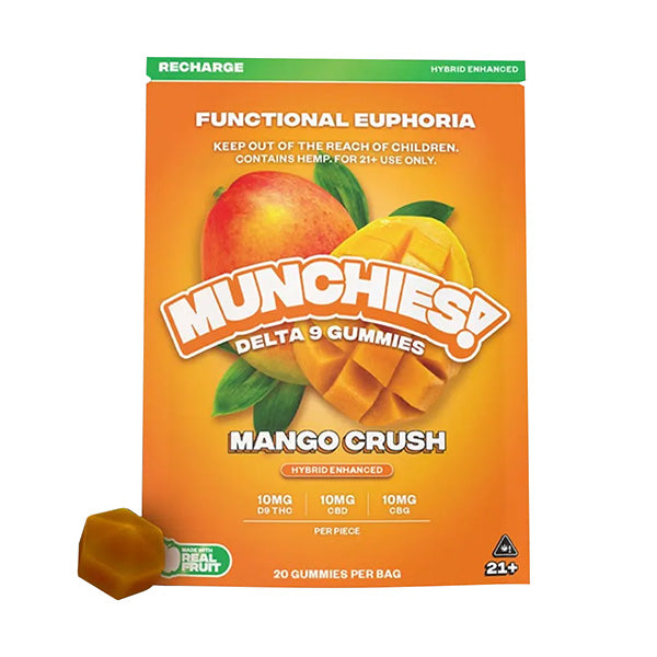 Delta Munchies Functional Euphoria Delta-9 Gummies | 20 Count