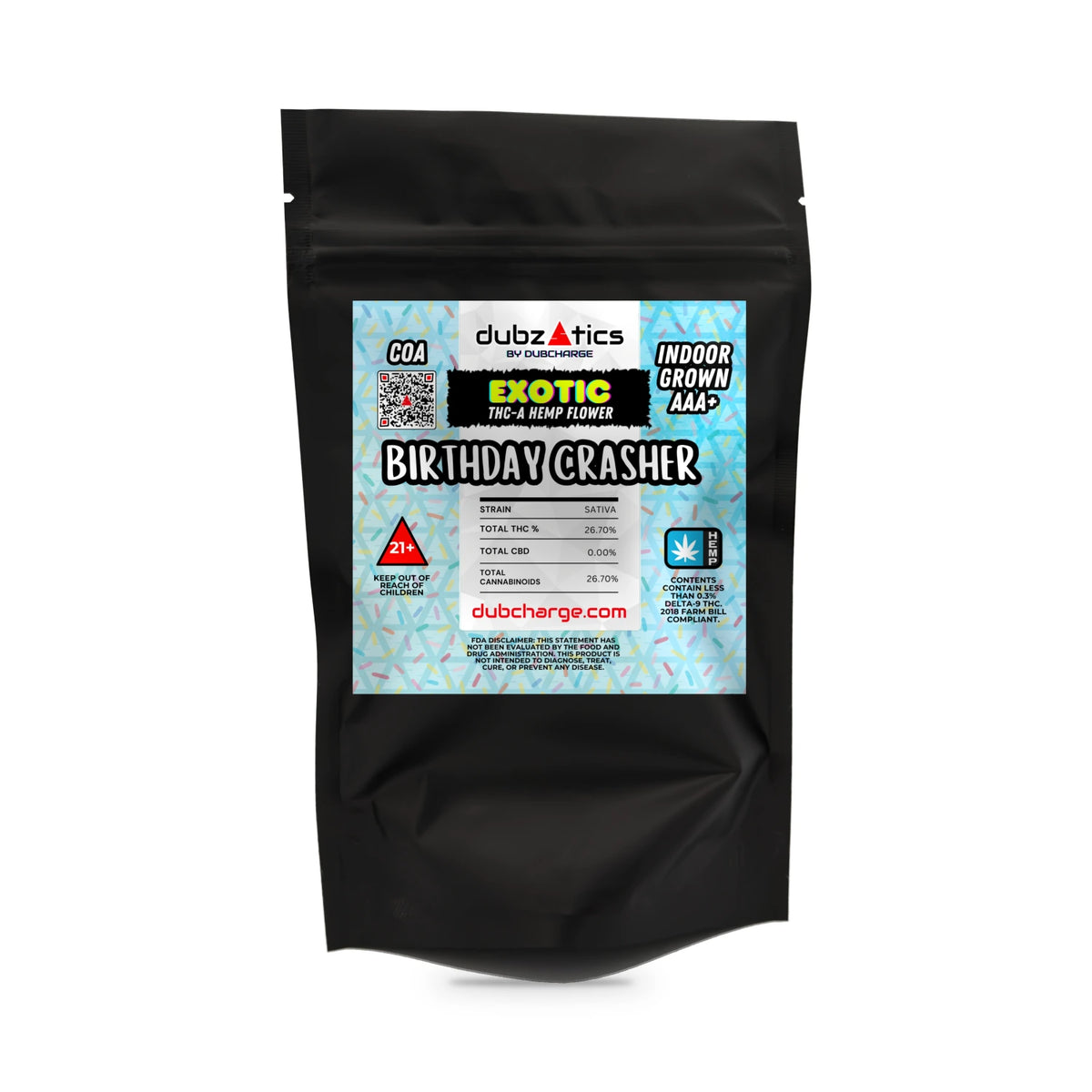 DubZotics Birthday Crasher THC-A Flower | Sativa