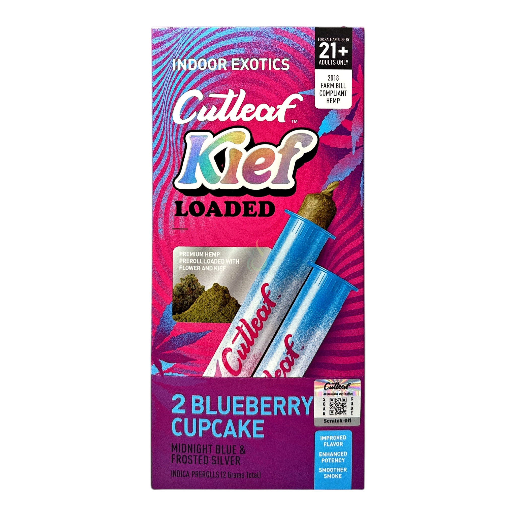 Cutleaf Kief Loaded Pre Roll 2ct 2g