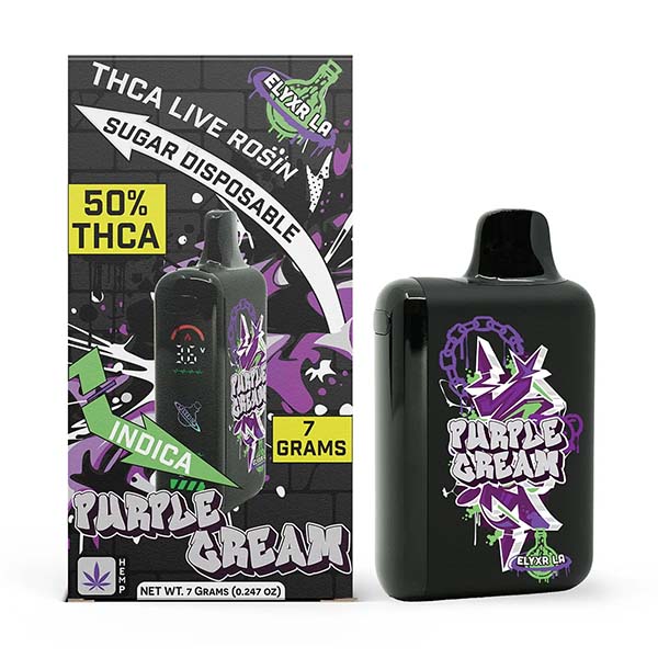 Elyxr THC-A Live Rosin Sugar Disposable | 7g