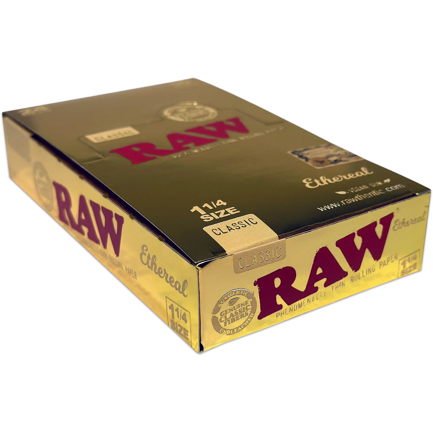 Raw - Size 1-1/4 - Ethereal Paper - 50 Packs - 24 Counts Per Box