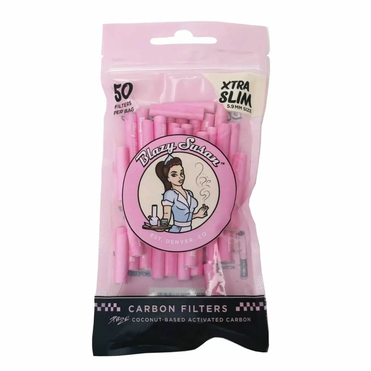 Blazy Susan - Xtra Slim Tips - 50 Counts Per Bag - Pink or Purple