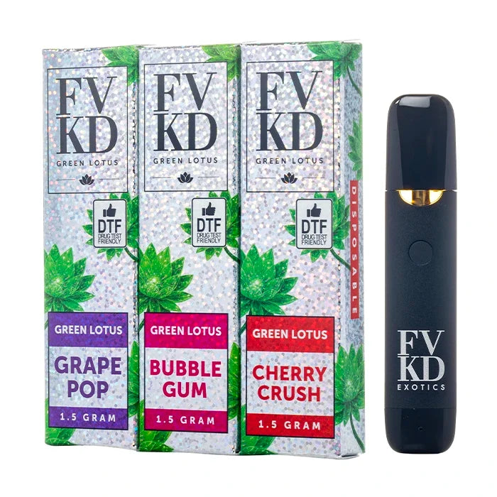 FVKD Exotics Green Lotus 1.5g Blue Lotus Disposable Vape