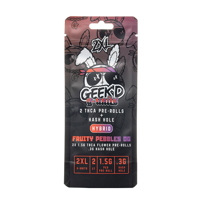 Geek'd G-Units 2XL THCA Hash Holes 3.6G