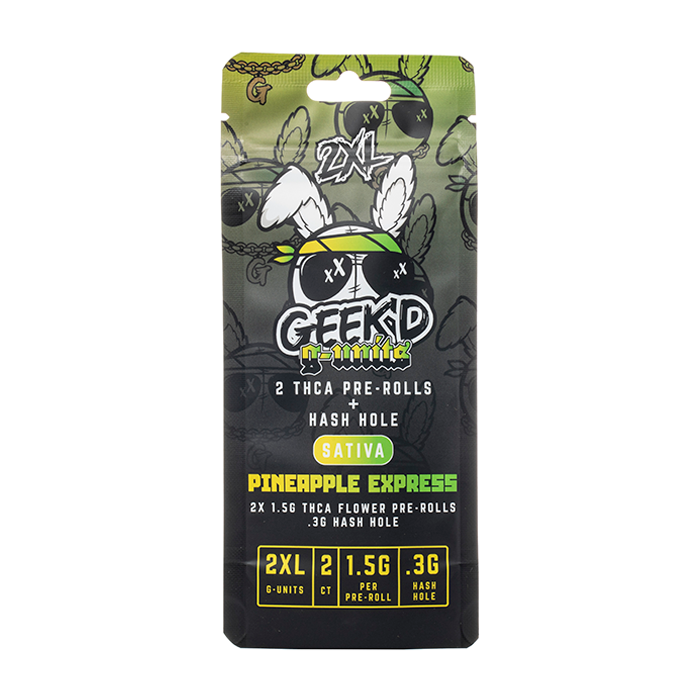 Geek'd G-Units 2XL THCA Hash Holes 3.6G