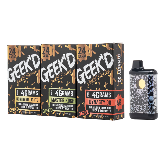 Geek'd Gold Series Disposable 4G