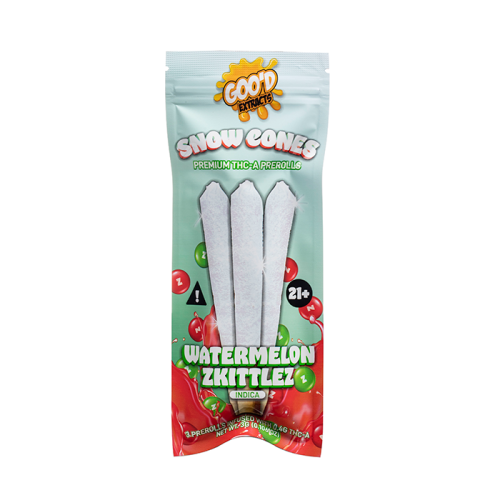Good Extracts Snow Cones THC-A Pre Rolls 3G