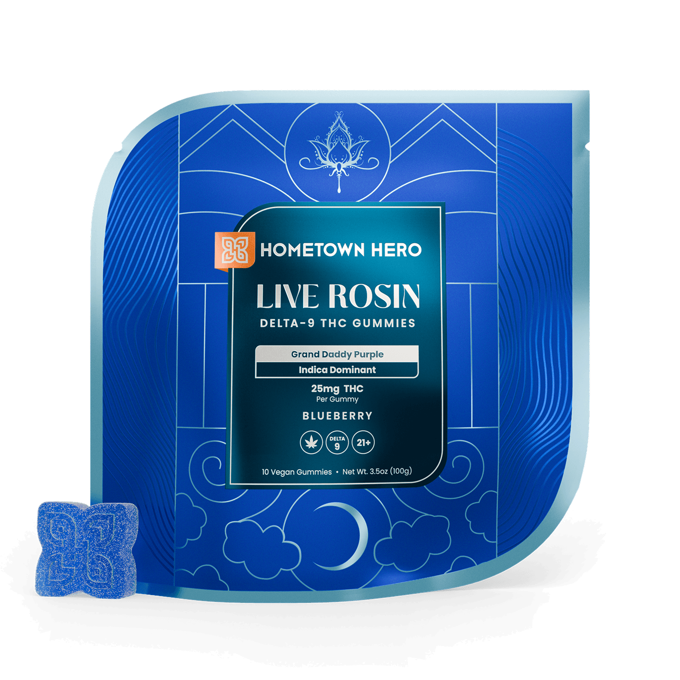 Hometown Hero Live Rosin Gummies 10ct
