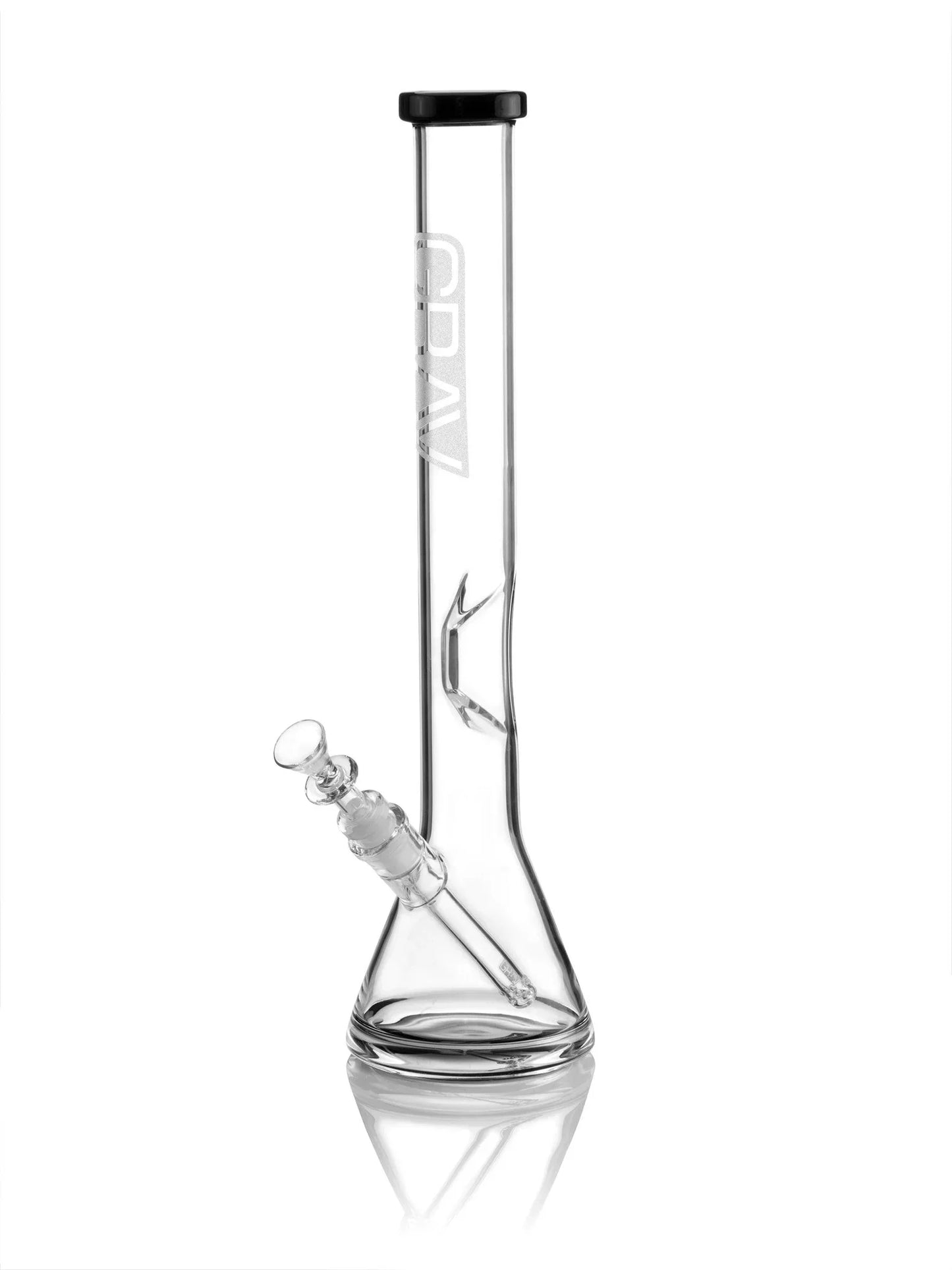 GRAV® Large 16", Black Accent Beaker Base Water Pipe