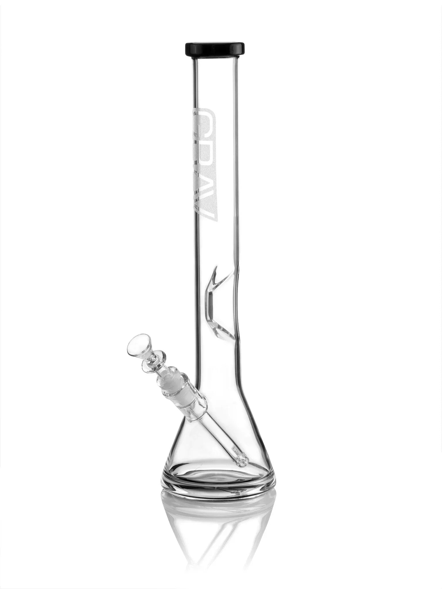 GRAV® Large 16", Black Accent Beaker Base Water Pipe