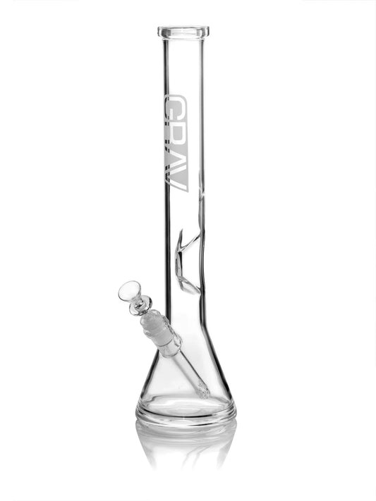 GRAV® Large 16", Clear Beaker Base Water Pipe